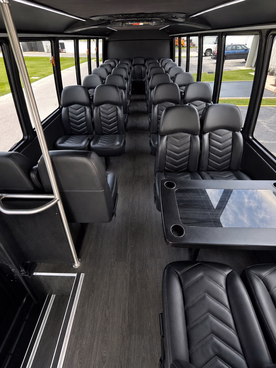 vacaville 18 passenger minibus inside