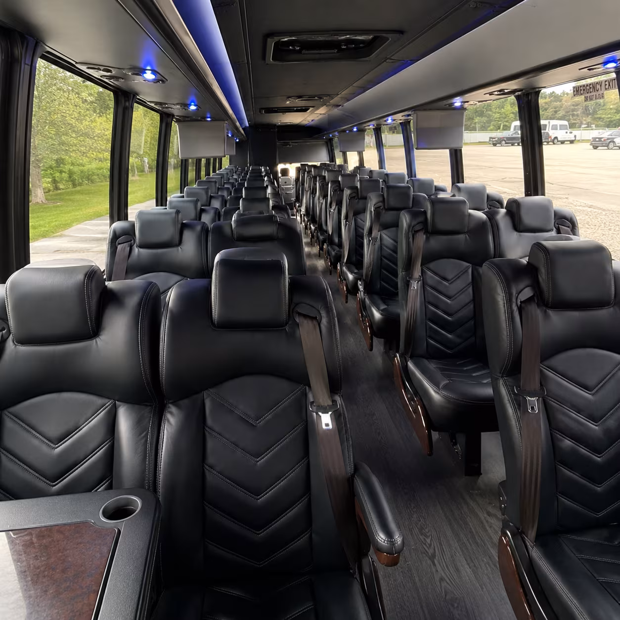 vacaville 25 passenger minibus inside