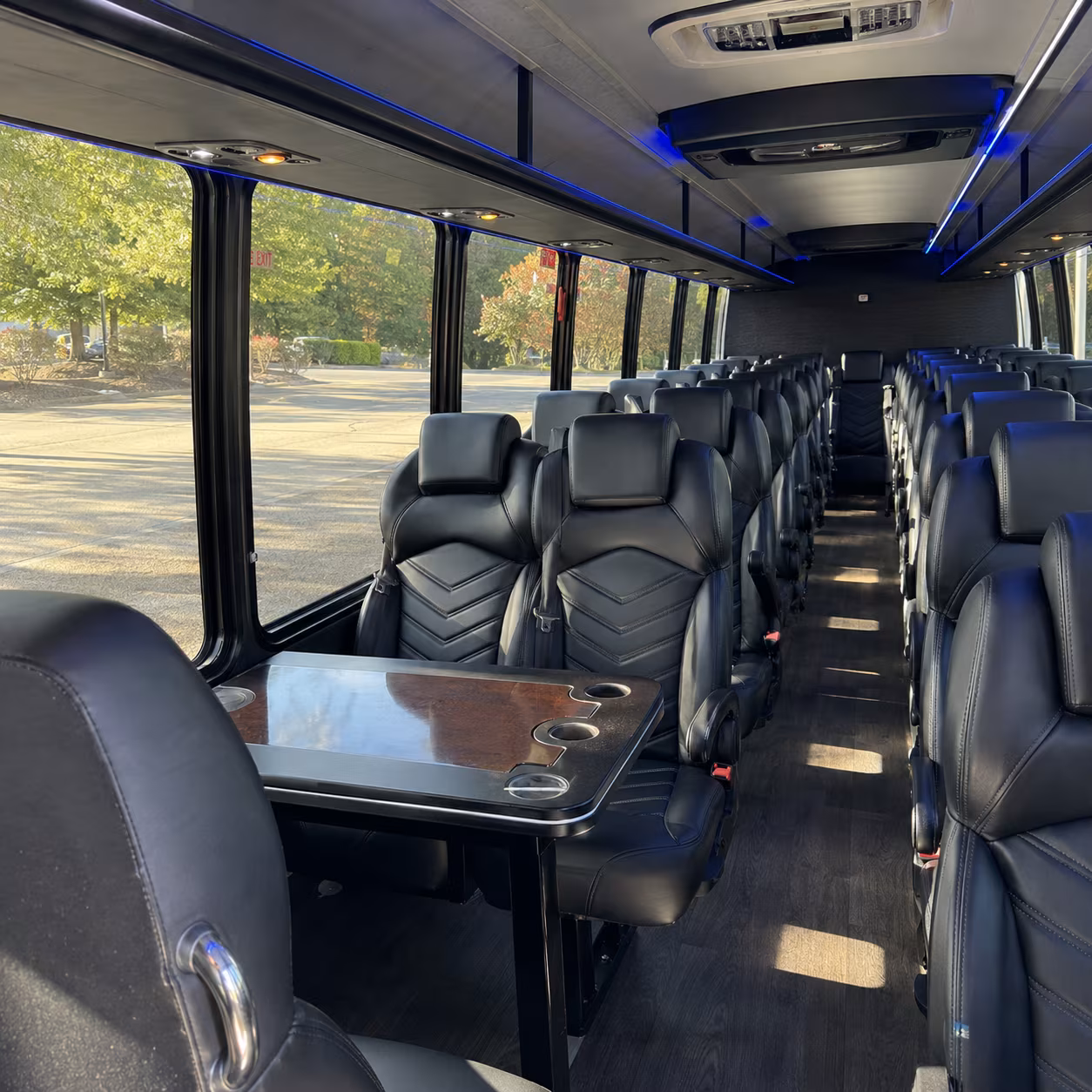 vacaville 25 passenger minibus interior