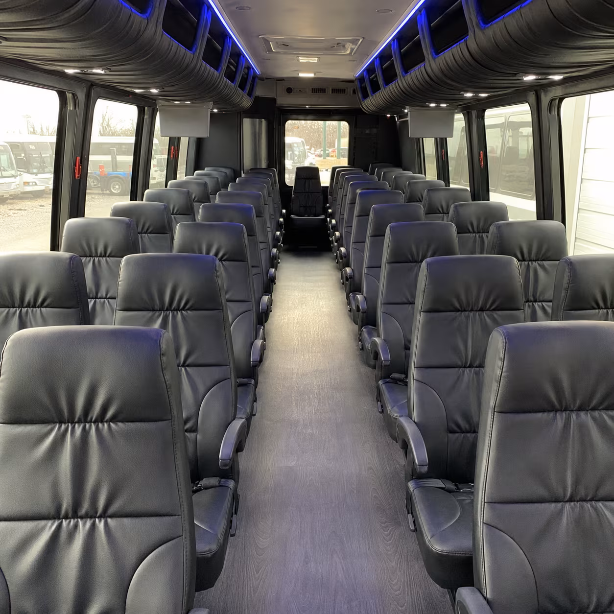vacaville 28 passenger minibus inside