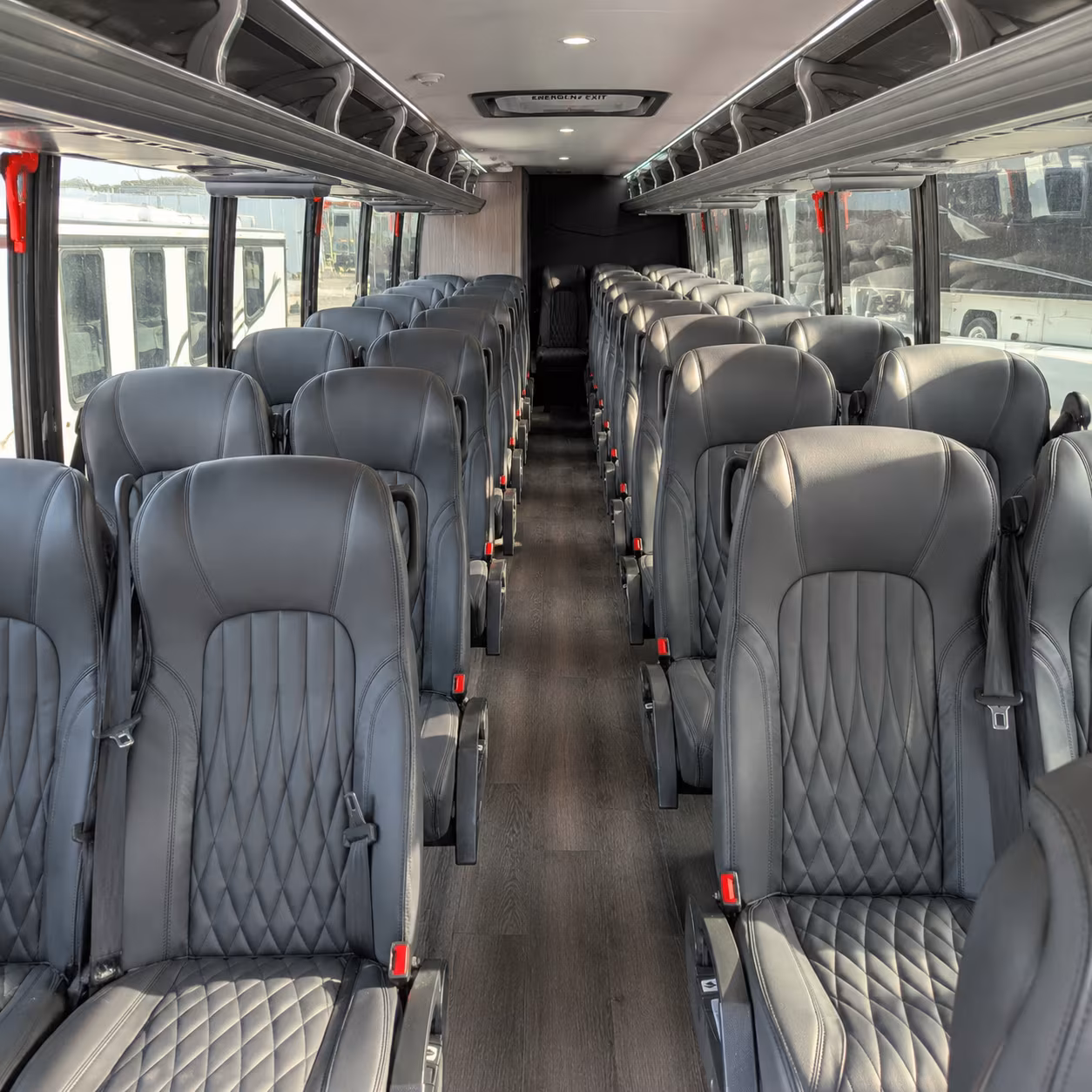vacaville 28 passenger minibus interior