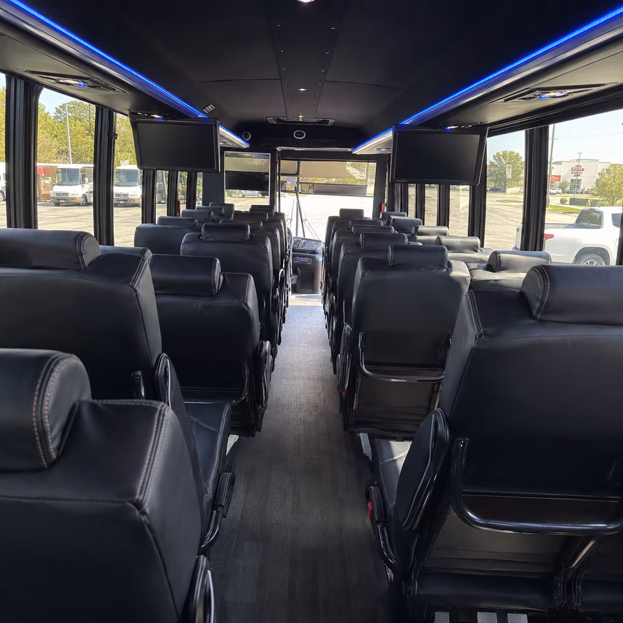vacaville 30 passenger minibus interior