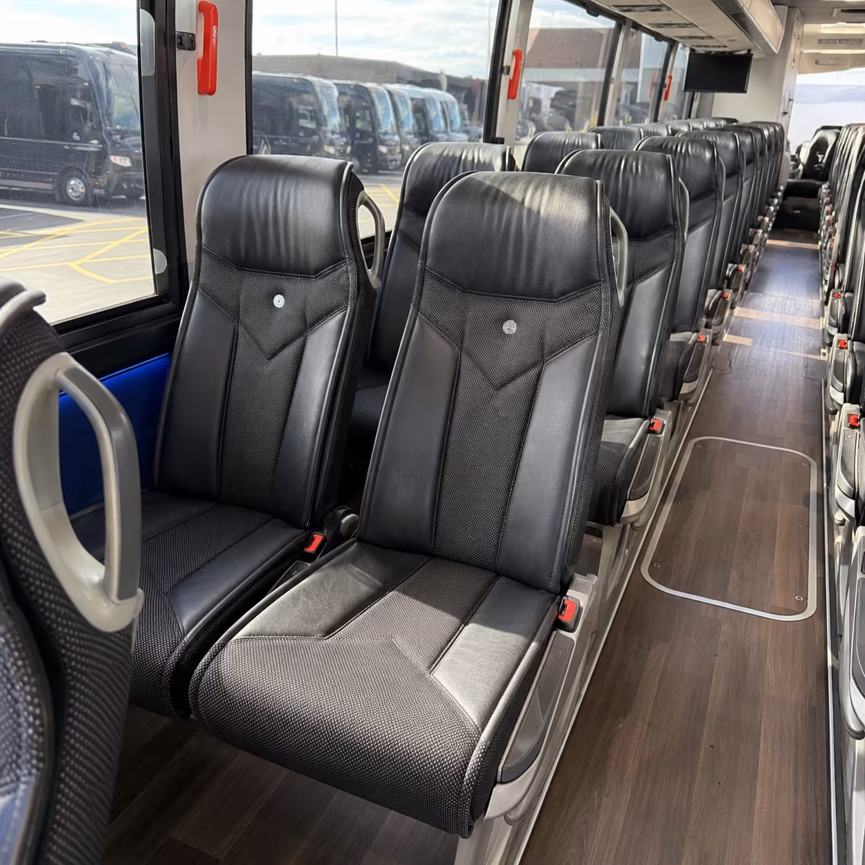 vacaville 40 passenger charter bus interior