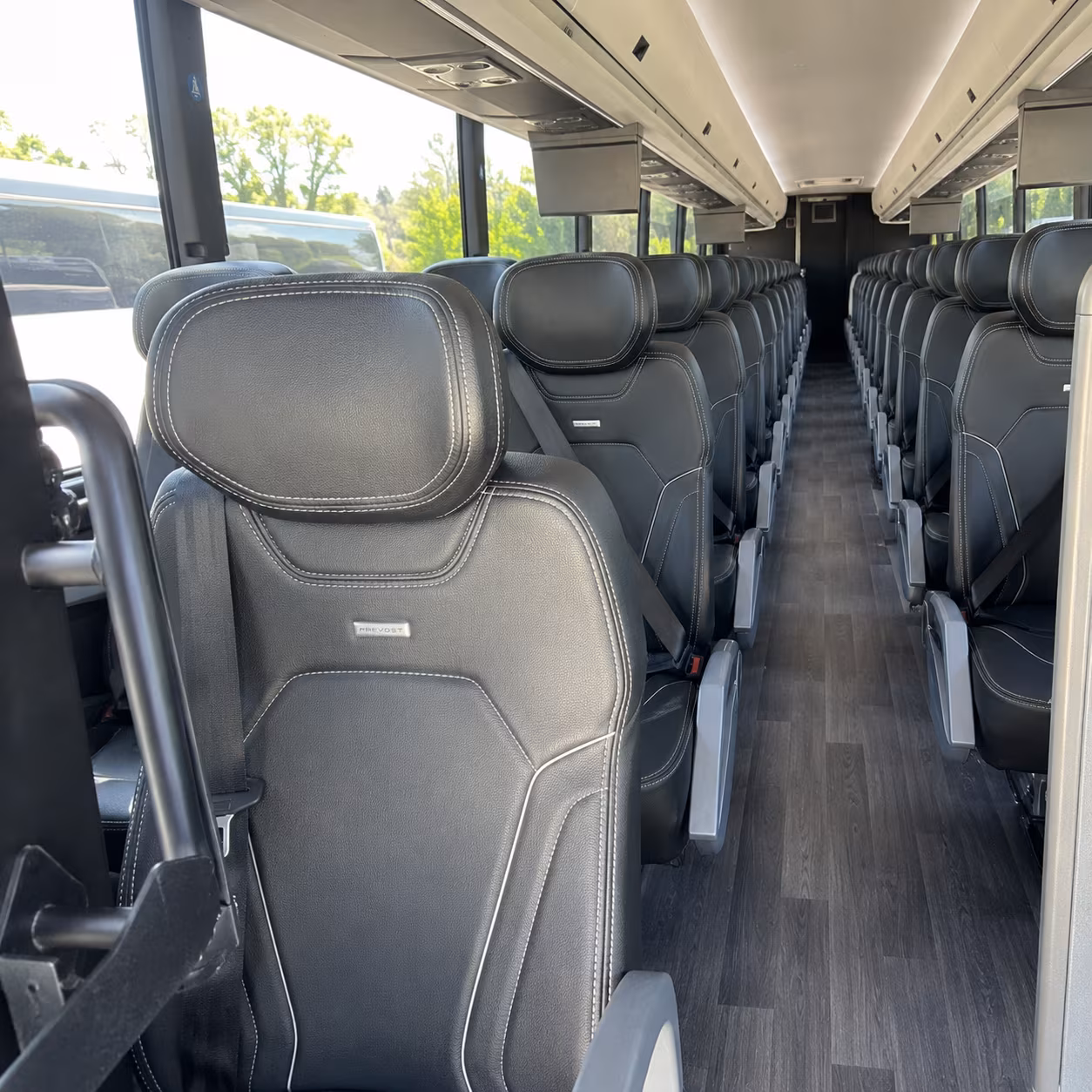 vacaville 47 passenger charter bus interior