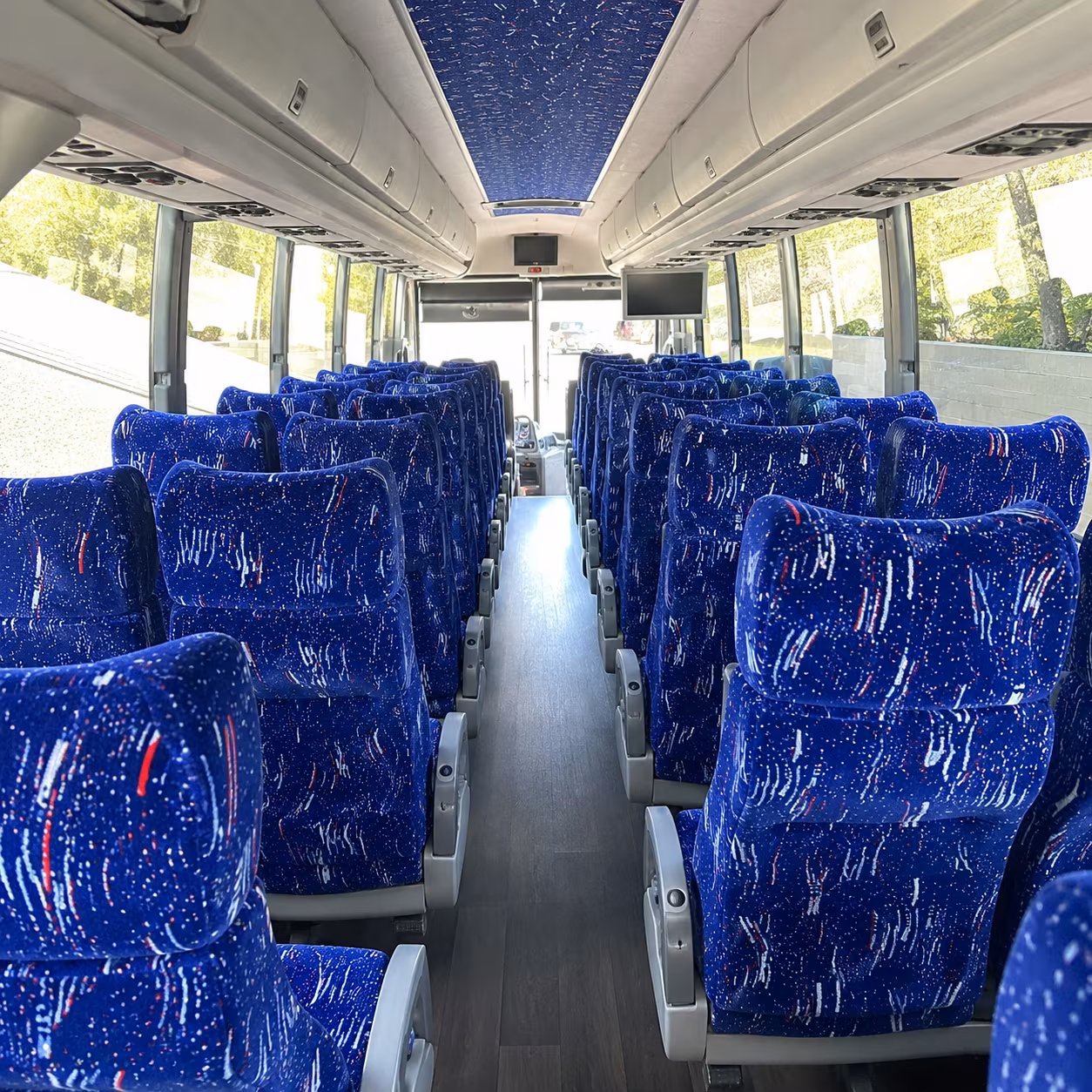 vacaville 50 passenger charter bus interior