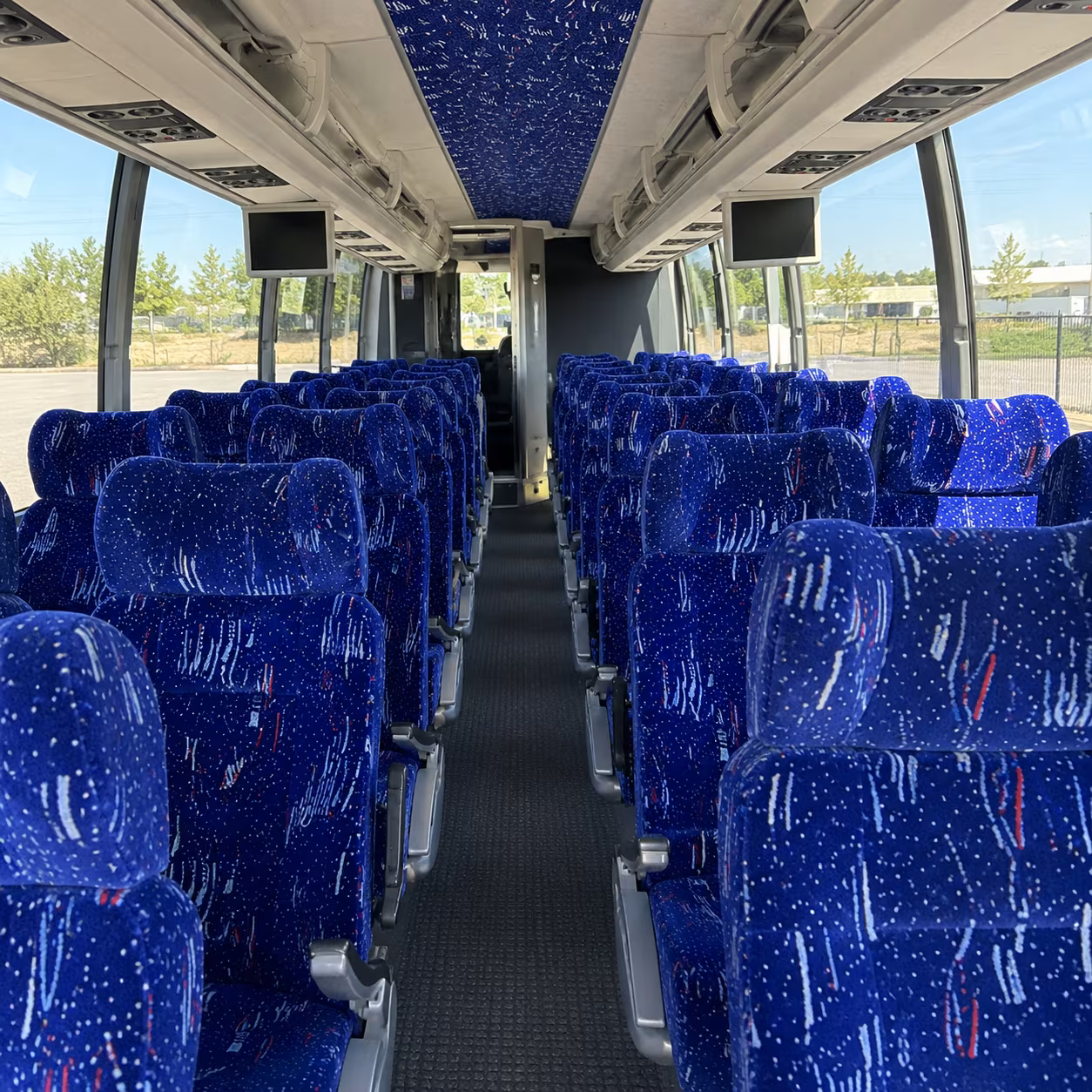 vacaville 54 passenger charter bus interior