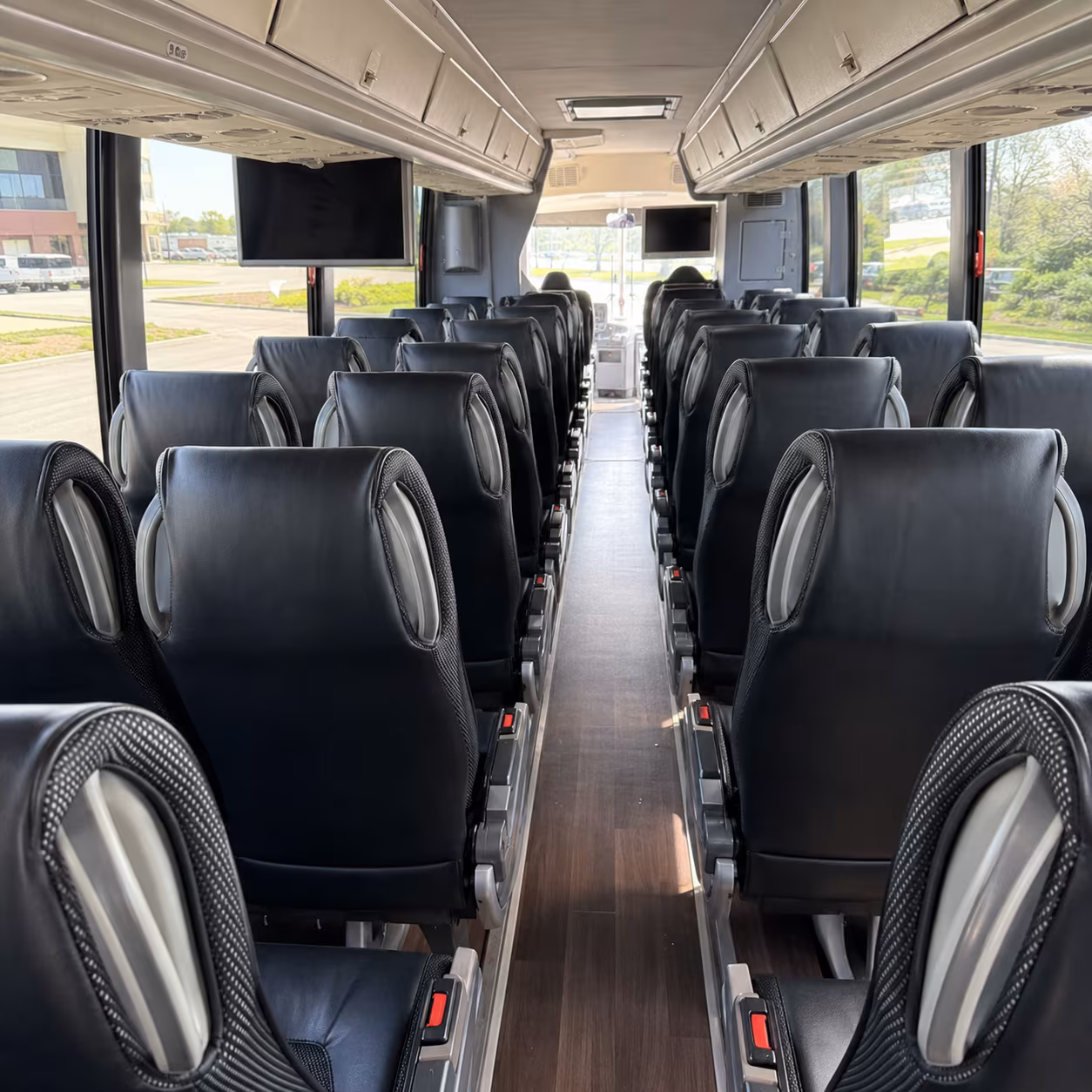 vacaville 56 passenger charter bus inside