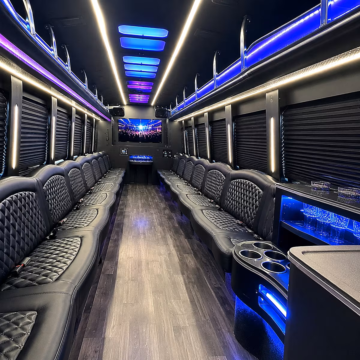 vacaville wedding party bus rental